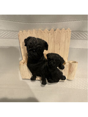E&S Imports Pug Resin Magnet Collectible Dog Figurine